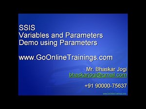 SSIS Part14 - SSIS Variables and Parameters and Demo using Parameters