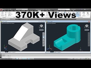 AutoCAD 3D Basics Training Exercises - 1 of 3 Video Lecture | Complete Course of AutoCAD 3D (Basic and Advanced) - Software Development
