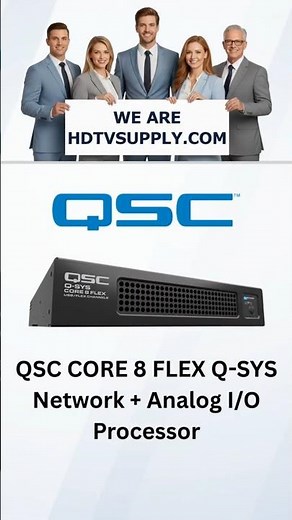 QSC CORE 8 FLEX Q-SYS Network + Analog I/O Processor