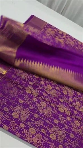 1.5g high-quality latest pure Kanjeevaram silk saree Silk mark
