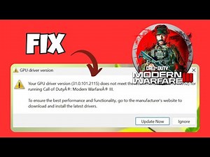 How to Fix GPU Driver Version Error in Call of Duty Warzone 3 (NEW 2025 🎮✅)