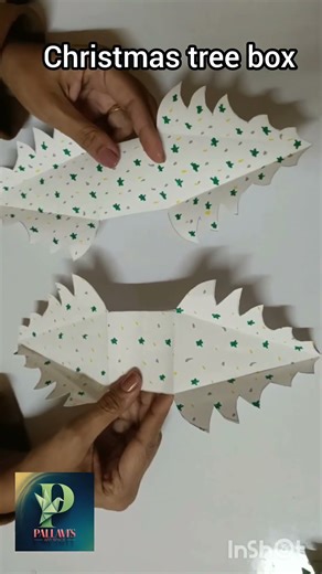 How to Make a Christmas Tree Box | Easy DIY Festive Gift Box Tutorial | Pallavi's Art Space