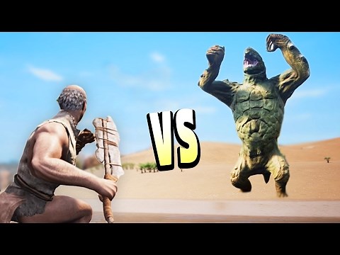 GIANT MONSTER vs BARBARIAN! (Conan Exiles Gameplay)