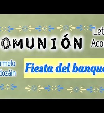 Fiesta del banquete de Carmelo Erdozáin canto de Comunión con letra y acordes