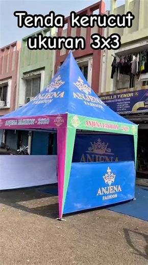 Tenda kerucut ukuran 3x3 meter #arsellatenda