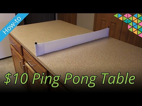How to make a ping pong table for $10