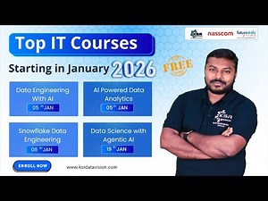 New Year. New Skills. New Batch – Jan 2026 | Power Bi | Azure | AWS | GCP | Snowflake | Devops | AI