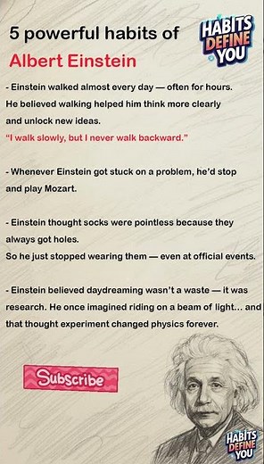 5 Genius Habits of Albert Einstein That Will Change How You Think