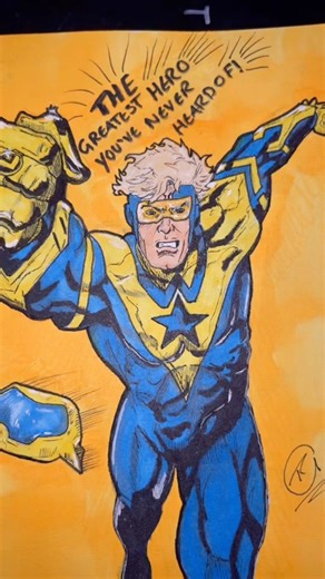 Why is green lantern’s suit blue and gold? #art #shortvideo #boostergold #greenlantern #dccomics