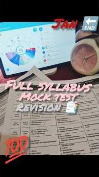Full syllabus mock test for neet-26 #neet #neet2026 #studyvlog #study
