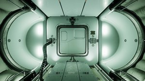 Download Camera Passing Through From Spaceship Inside to Space for free