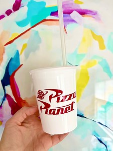 Pizza Planet Party Cups, Toy Story Themed Birthday Party, Pizza Planet Party Decor, Kids Party Cups, Two Infinity & Beyond Birthday - Etsy