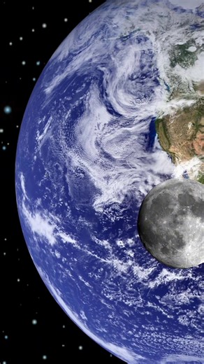 71K views · 1.6K reactions | Beautiful view of Earth and the Moon together in space . Earth full of life, color, and oceans, while the Moon stays silent and still. Two worlds, forever connected, drifting together through the endless universe.  #space #SpaceX #NASA #fblifestyle | Nighttime Journey | Facebook