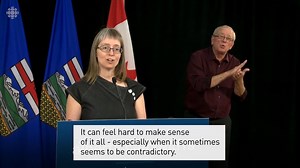 Alberta's chief medical officer of health says her advice for schools reopening has been based on evidence gathered from around the world — including that children are likely to be only mildly sick if infected and that they do not seem to drive community transmission. Read more about Thursday's update: www.cbc.ca/1.5693663 | CBC Edmonton