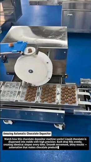 Amazing Automatic Chocolate Depositor – Perfect Chocolate Molding Process!