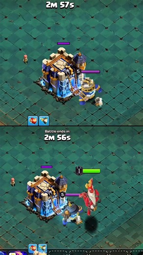 Level 1 Duke Vs 2 Gurdians Clash Of Clans 😁 #coc #shortsfeed #clashofclans