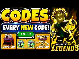 Muscle Legends | ⚠️NEW CODES⚠️ Every single code in muscle legend✨🔥
