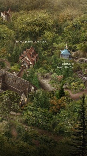 Een nieuw hoofdstuk in het Sprookjesbos! 📚✨ In 2027 opent de Sprookjesbibliotheek! De Chinese Nachtegaal vliegt een klein stukje verder en zal terugkeren. #efteling #sprookjesbos