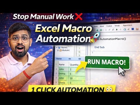 Excel Automation with Macro 🤯 Save Hours in 1 Click! 