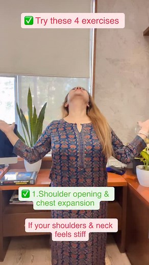 5.9K views · 37 reactions | Shoulder and neck exercises offer...