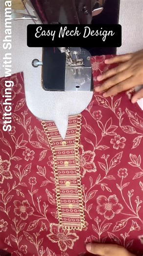 Very Easy And Beautiful Neck Design With Lace।Neck Design With Sewing Tips And Tricks For Beginners।