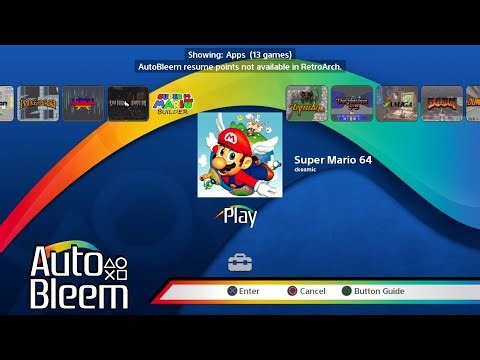 Super Mario 64 Builder Update for Autobleem Kernel fix