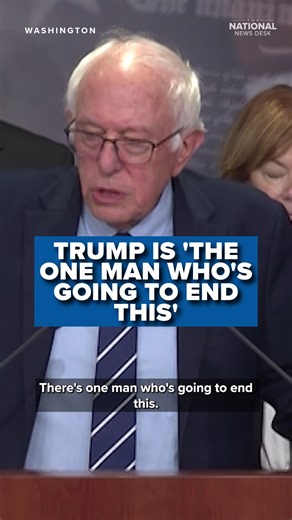 2.8M views · 24K reactions | During a press conference, Senator Bernie Sanders (D-Vt.) called on President Donald Trump to end the government shutdown, now in its 29th day, warning that it will soon disrupt food assistance programs like SNAP for millions of Americans. “There’s one man who’s gonna end this,” Sanders said. “I guess he’s in Asia doing whatever he’s doing. That’s Trump.” READ MORE: https://bit.ly/4oEsttP | The National Desk - TND | Facebook