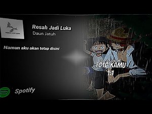 PRESET ALIGHT MOTION🎟️TREND TIKTOK LIRIK LAGU SPOTIFY🥀SOUND RESAH JADI LUKA AESTHETIC