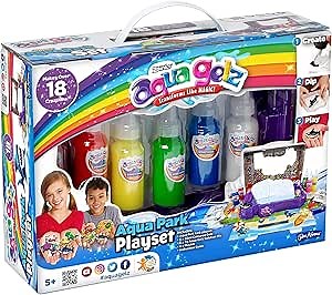 Zoinks Aqua Gelz 3D Magic Gel | Create Soft Figures Craft Kit Unique Arts & Crafts for Kids Squishy Maker Machine Water Toys Kid Girls Boys Make Your Own Squishies (Aqua Park Playset)