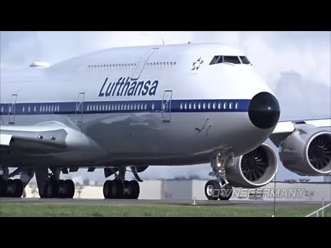 Retro Lufthansa Boeing 747-8i D-ABYT First Flight Documentary @ KPAE Paine Field
