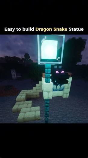 Epic Dragon Snake STATUE 🔮 #minecraft