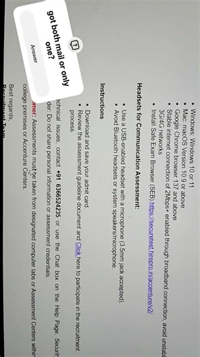 Accenture ASDE big update?test offline or online. #accenture #hiring