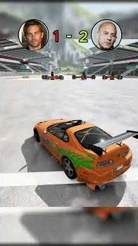Toyota Supra of Paul Walker vs Dodge Charger of Vin Diesel#vindiesel #shorts #paulwalker