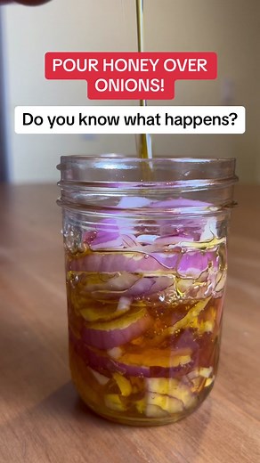 A simple and natural home remedy for coughs. #homeremedy #honey #onions @BixbyFilms