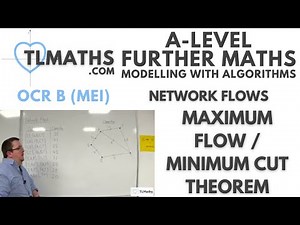 OCR MEI MwA H: Network Flows: 05 Maximum Flow / Minimum Cut Theorem
