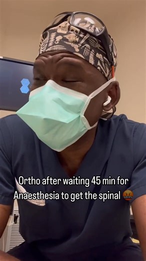Ortho vs Anaesthesia Waiting for a spinal to be completed can be time-consuming and very painful. #oafat #surgeonlife #orthopedicsurgery #orthopedicsurgeon #operatingroom #operatingroomlife #surgery #anaesthesia #anesthesia | Dr. Chris