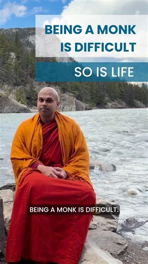 Monk Life Is Difficult...So Is Life #peace