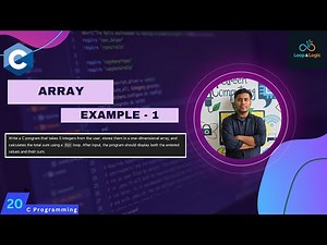 Array Example in C | Example 1 - Basic Array Program Explained