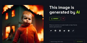 騙されないよ！ AI画像か否かを判断するWebサービス