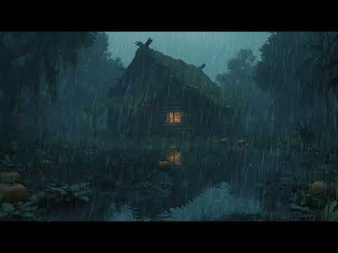 3 Hour ASMR Rain Ambience in an Old Cabin | Cozy Sounds for Sleep, Relax & Focus