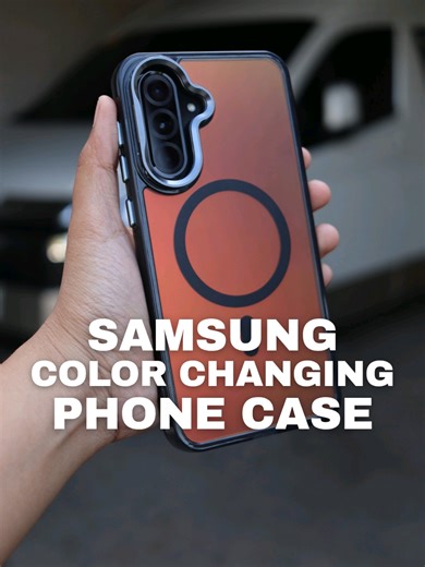Color Changing Phone Case with Metal Holder for Samsung ✨ #samsungcase #samsungphonecase #phonecase #phonecaseforsamsung #casesamsung