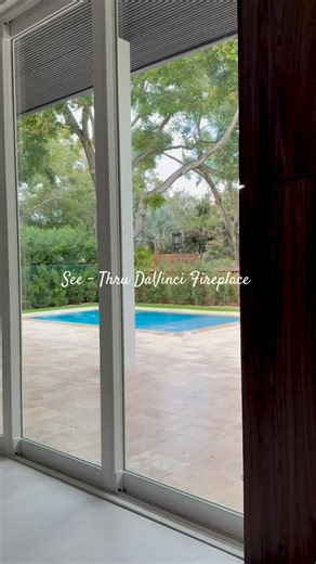 See-Thru DaVinci Custom Fireplace 😍✨ A clear innovation in fireplaces that is See-Thru, featuring crushed glass media & a lot of style 👉 📍 Fireplace & Gas Services @ 3975 Forrestal Ave. Orlando Florida #davinci #fireplace #luxurydesign #homeinspo #florida | Fireplace & Gas Services, Inc.