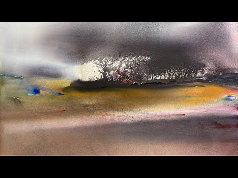 Large Abstract Watercolour Trial 2