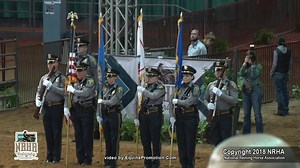 With a touching tribute to a fallen officer, Randy Dooley and Nite N Gail win the NRHA Oklahoma City Convention & Visitors Bureau Invitational Freestyle. #NRHAFuturity #SlideOfYourLife | NRHA - National Reining Horse Association
