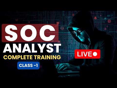 SOC Analyst Complete Course Training with Interview Preparation & Industry Labs !