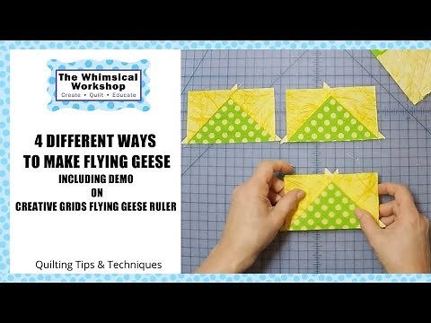 4 different ways to make Flying Geese