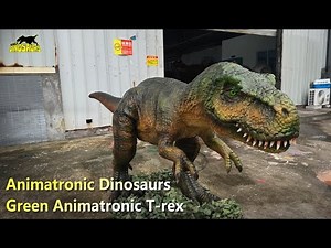 Green Animatronic T-rex | Animatronic dinosaurs