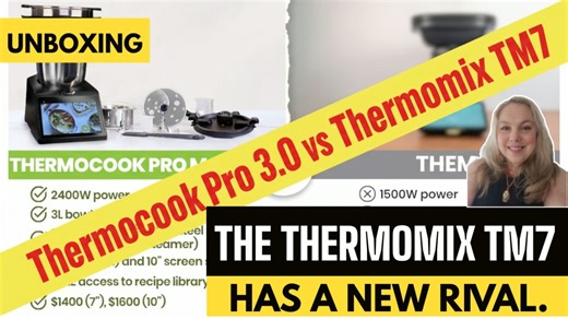 [Unboxing & Full Comparison: Thermocook Pro M3 vs. Thermomix TM7] Welcome back, kitchen enthusiasts! Today, we're doing something special: a complete unboxing and side-by-side review of the highly anticipated Thermocook Pro M3 against the industry giant, the Thermomix TM7. As a former Thermomix consultant with over a decade of experience (starting from the TM31!), I’m bringing you an insider’s perspective. This isn’t just a specs comparison—it’s a deep dive into real-world use, value, and whethe