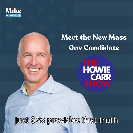 This week I joined The Howie Carr Radio Network to talk about why I’m running for Governor of Massachusetts and how we can bring affordability, accountability, and opportunity back to our state. Listen below and learn more on http://minogueforma.com | Mike Minogue