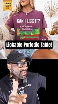 Can You Lick These Elements? 🤔 #Chemistry #PeriodicTable